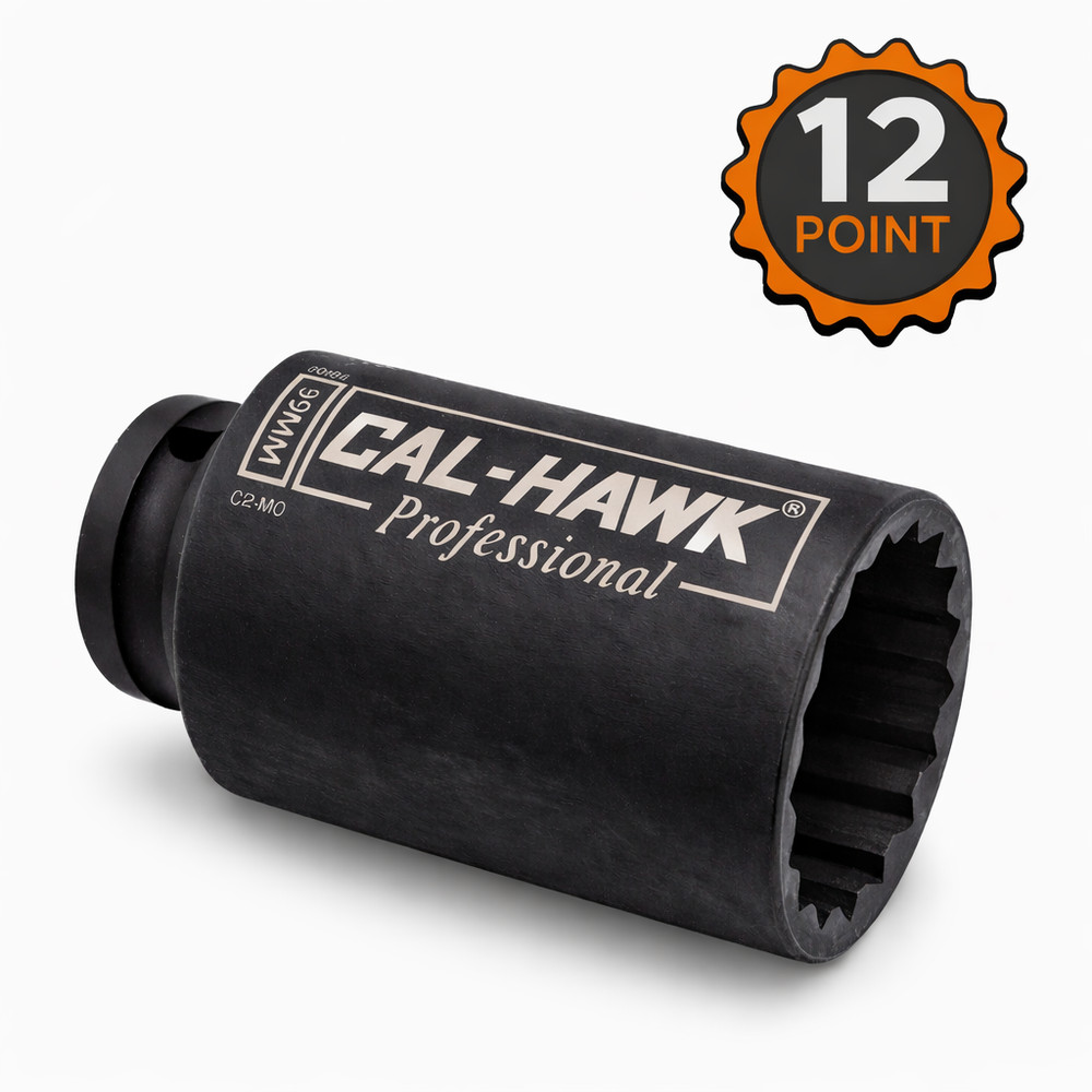 39mm Deep Impact Socket 1/2" Drive 12 Point CR-MO Heavy Duty CAL-HAWK