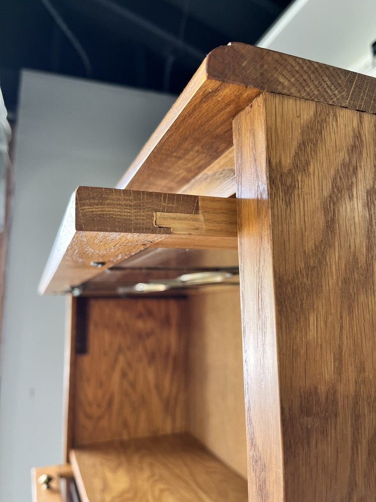 Antique Oak Four-Section Barrister Bookcase
