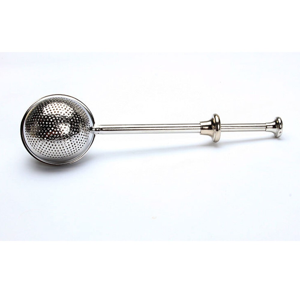 US 1-2 Pack Long Handle Tea Strainer Ball Reusable Stainless Steel Infuser