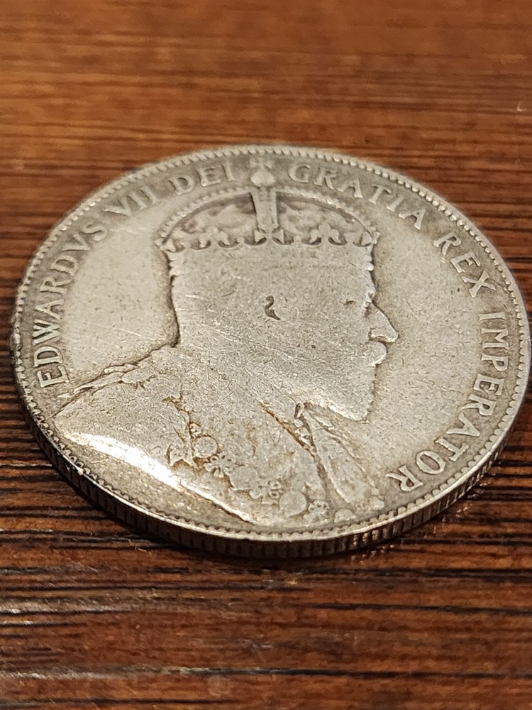 1906 Canada 50 Cents Silver Coin