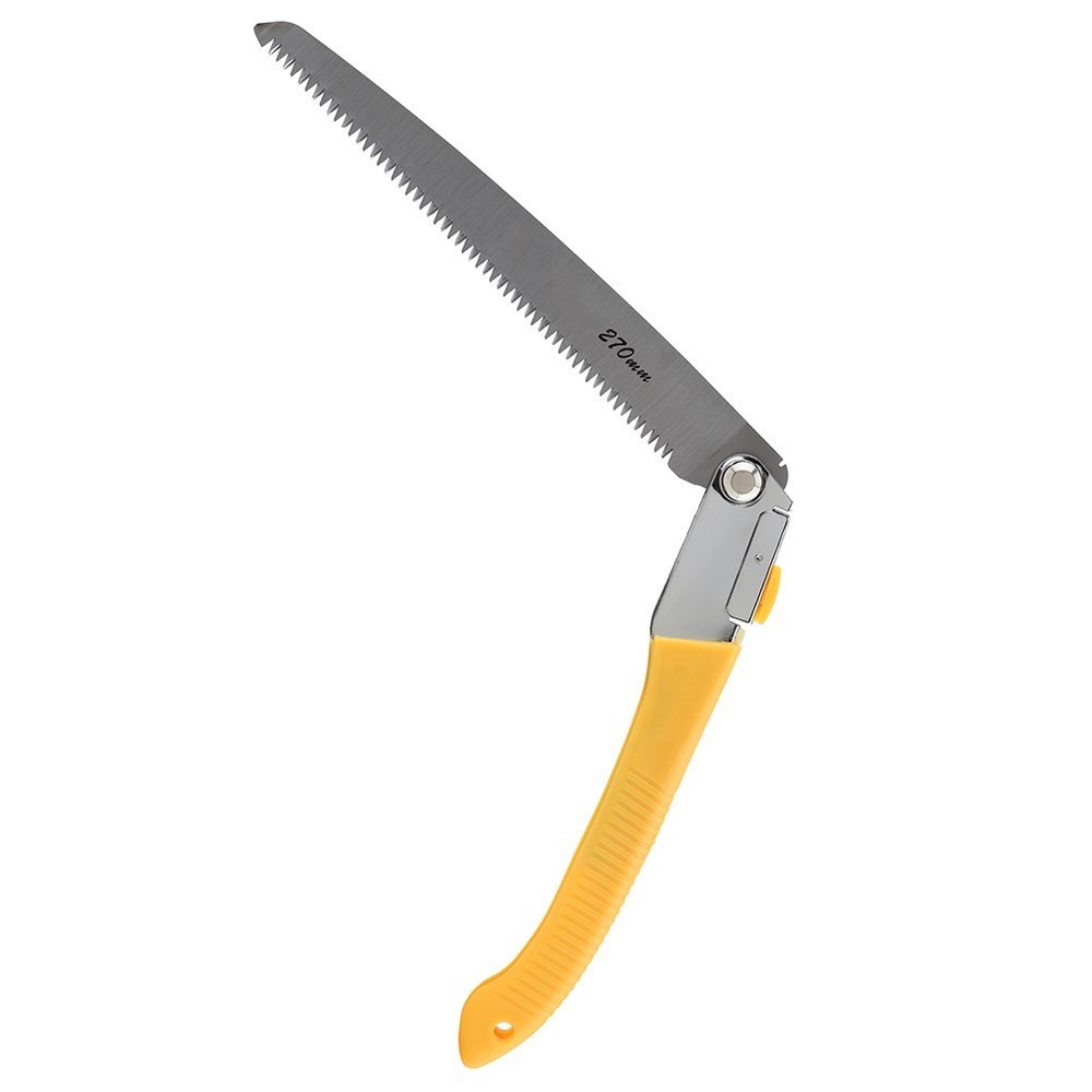 Folding Pruning Hand Saw 11in Double-Edge Sharp Blade Tree Trimming Garden Tool