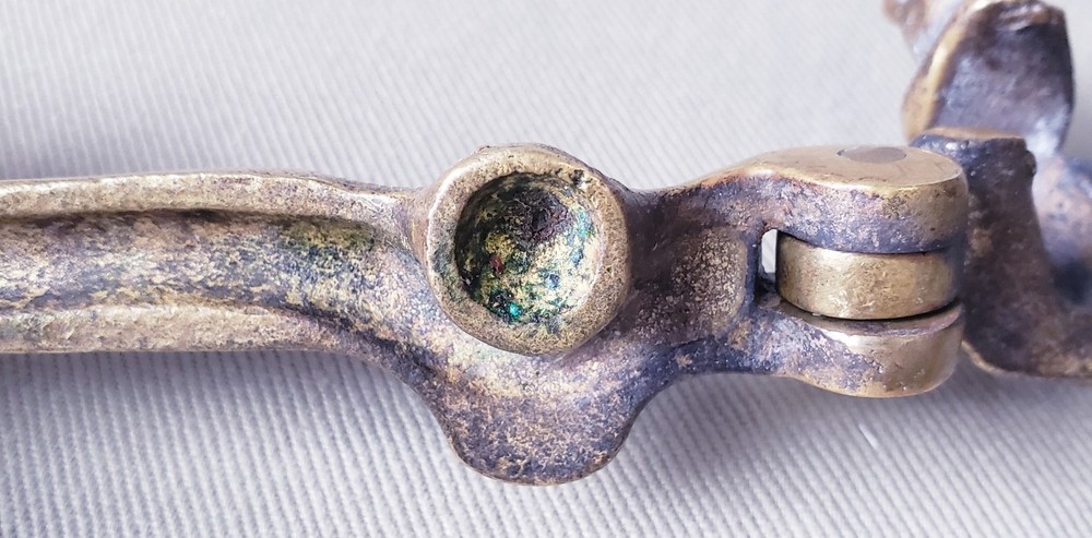 Vintage Nutcracker Solid Brass Handheld Figural Squirrel Etched Heavy