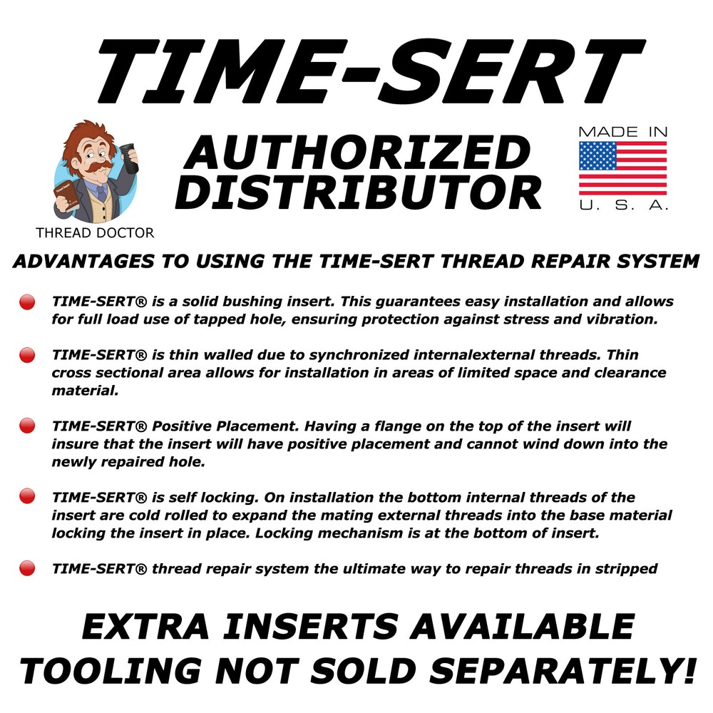 Time Sert 00324 10-32 x .370 Stainless Insert - 10 Pack