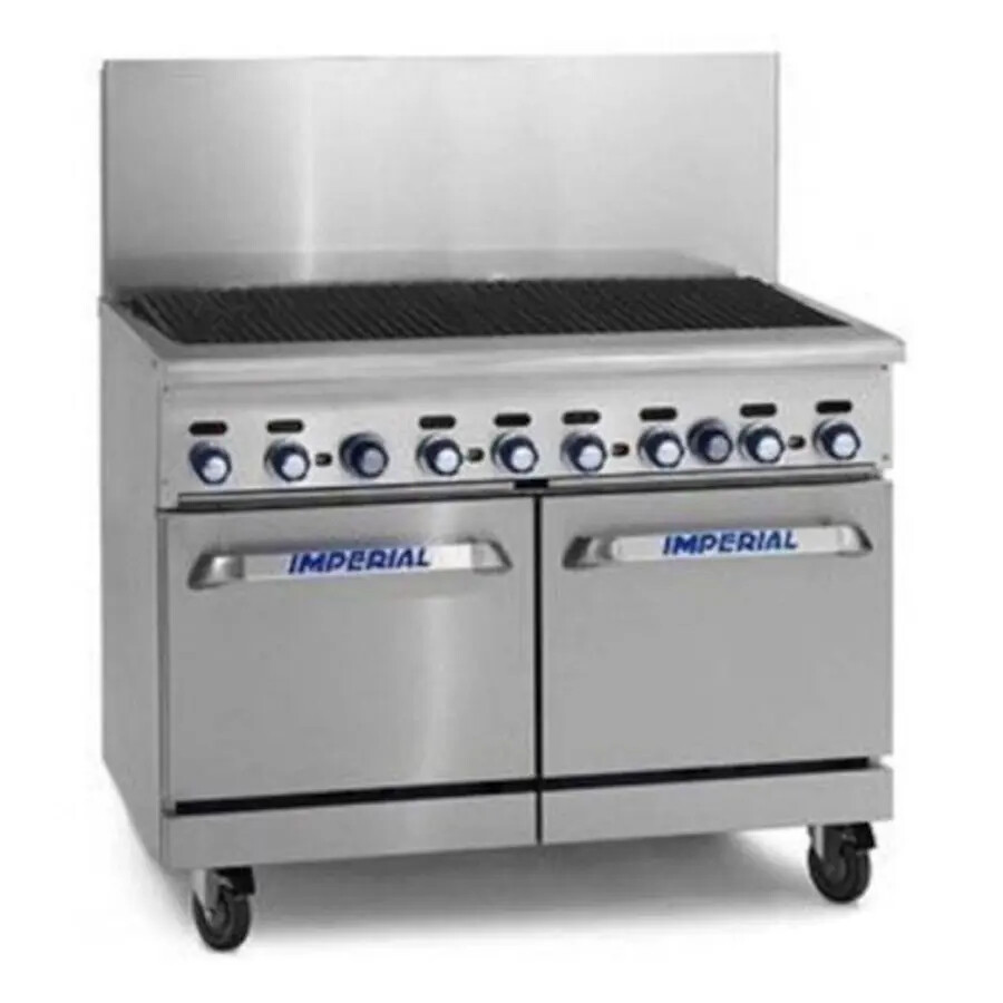 Imperial Pro Series 48" Gas Charbroiler Range w/ Open Base & Std Oven