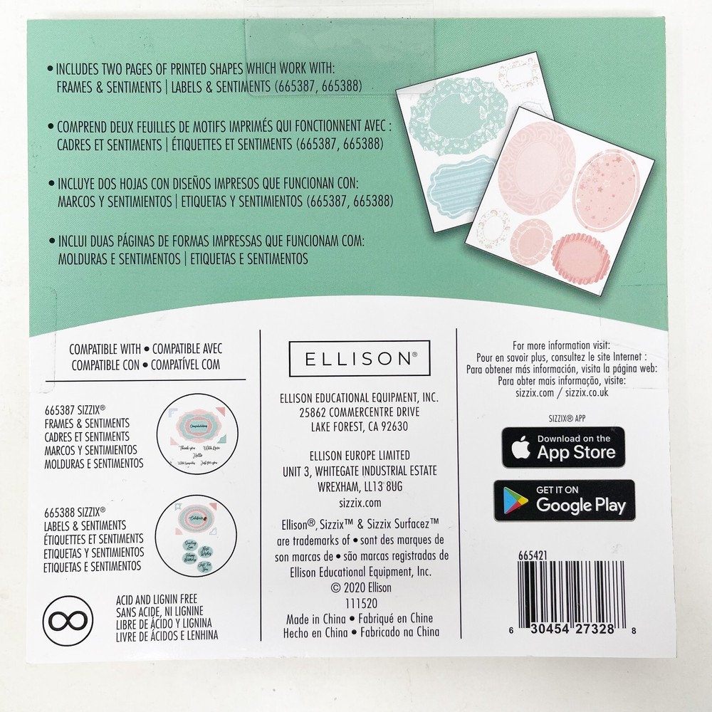 Sizzix Thinlits Spring & Summer Bundle Card Making Paper 3-D Seals NEW