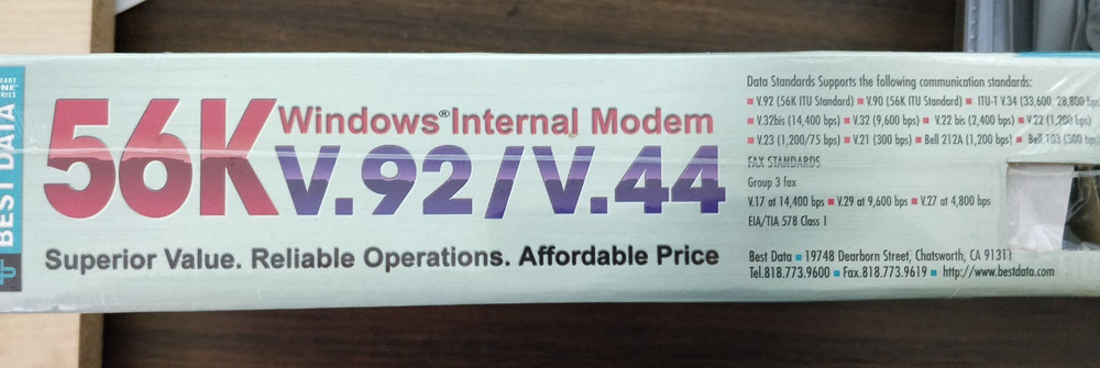 Best Data Smart One (56SF92) 56 Kbps