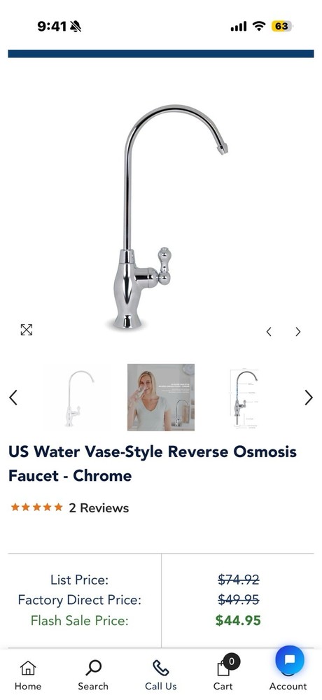 Hydronix Nf Ec-23 Faucet Chrome Single Handle
