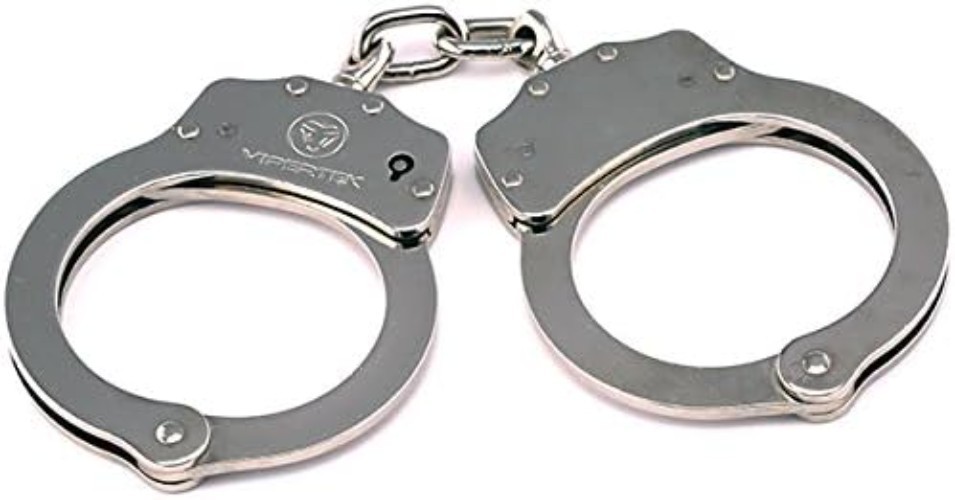 Silver Double Locking Law Enforcement Cuffs