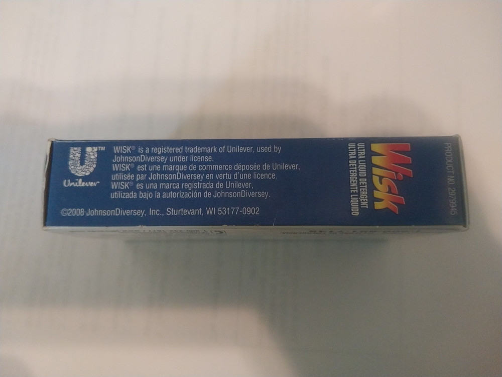 Wisk stain dissolving powder vintage sample box 2008 (1 load)