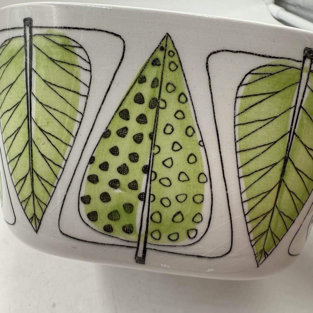 Rorstrand Ovenware Garden Series 1960s MCM Lidded Pot & Rectangular Baking Dish