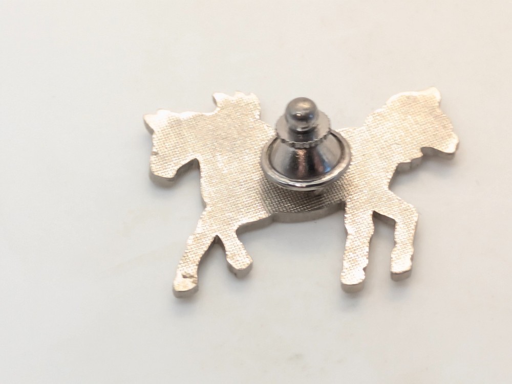 Black Horse Galloping Lapel Pin