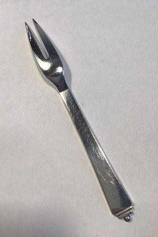 Georg Jensen Sterling Silver Pyramid Meat Fork/Server Fork No 143