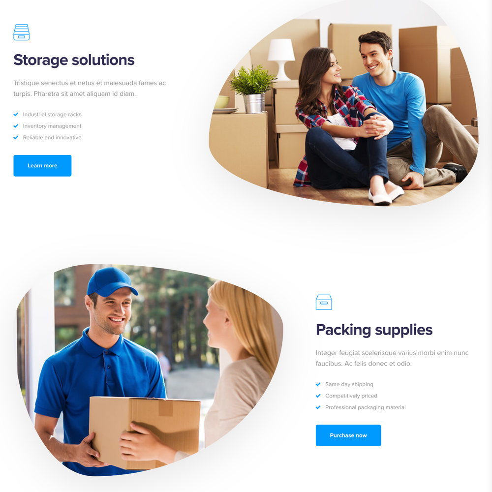 Moving Service Website Design with Free VPS Web Hosting and Installation