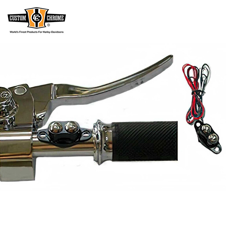 Black Custom Handlebar Dual Micro Button Switches Kit For Custom Application