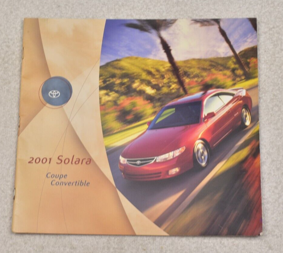2001 TOYOTA SOLARA SALES BROCHURE