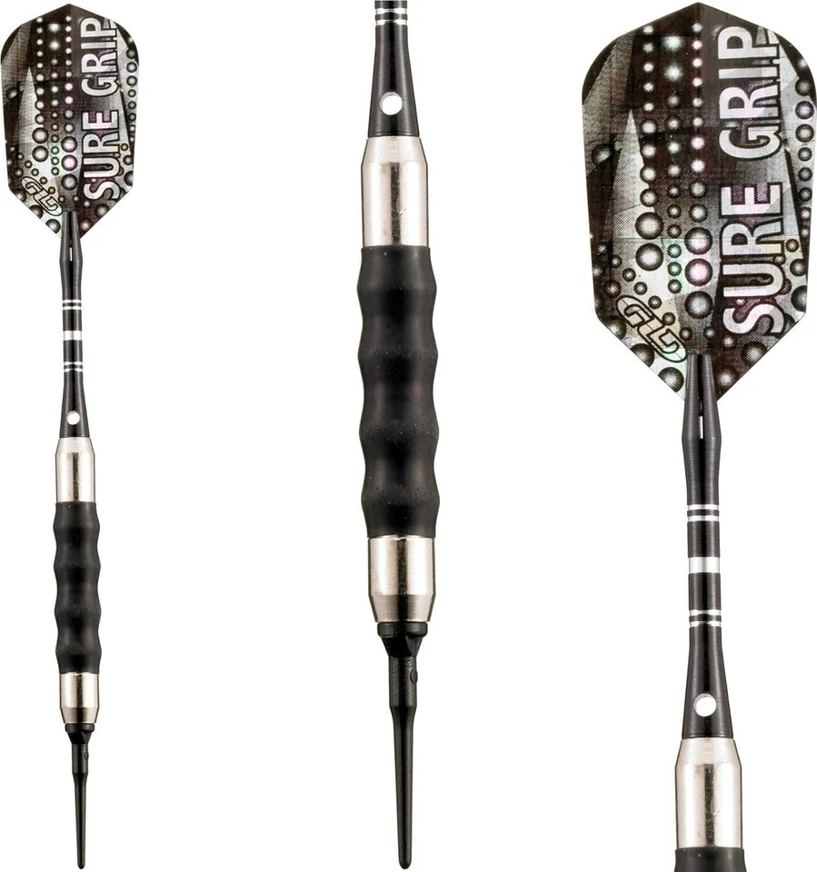 Viper Sure Grip Soft Tip Darts, Black, 18 Grams