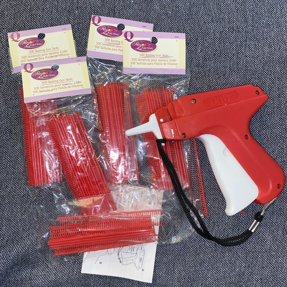 Dritz Quilter's Basting Gun & 2000+ Tacks