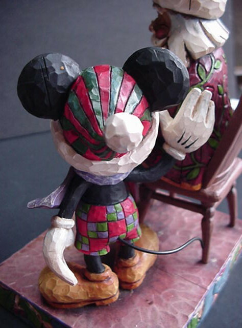Jim Shore CHECKING IT TWICE Mickey Mouse Santa Figure