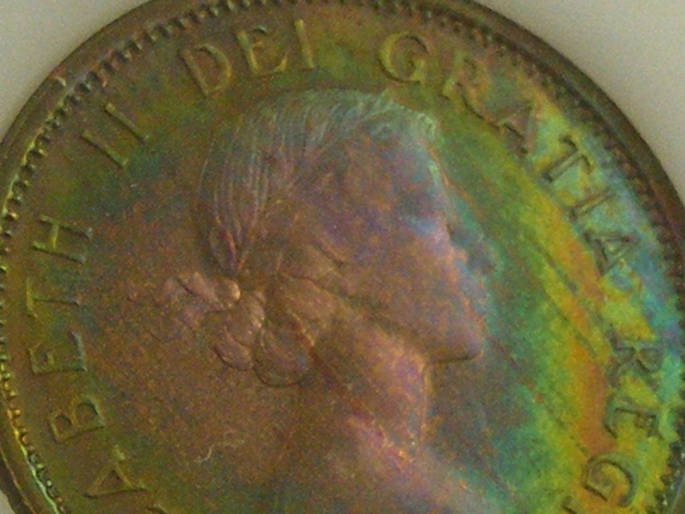 1961 Canada Proof Like Set W/ AWESOME Rainbow Toned Cent !!