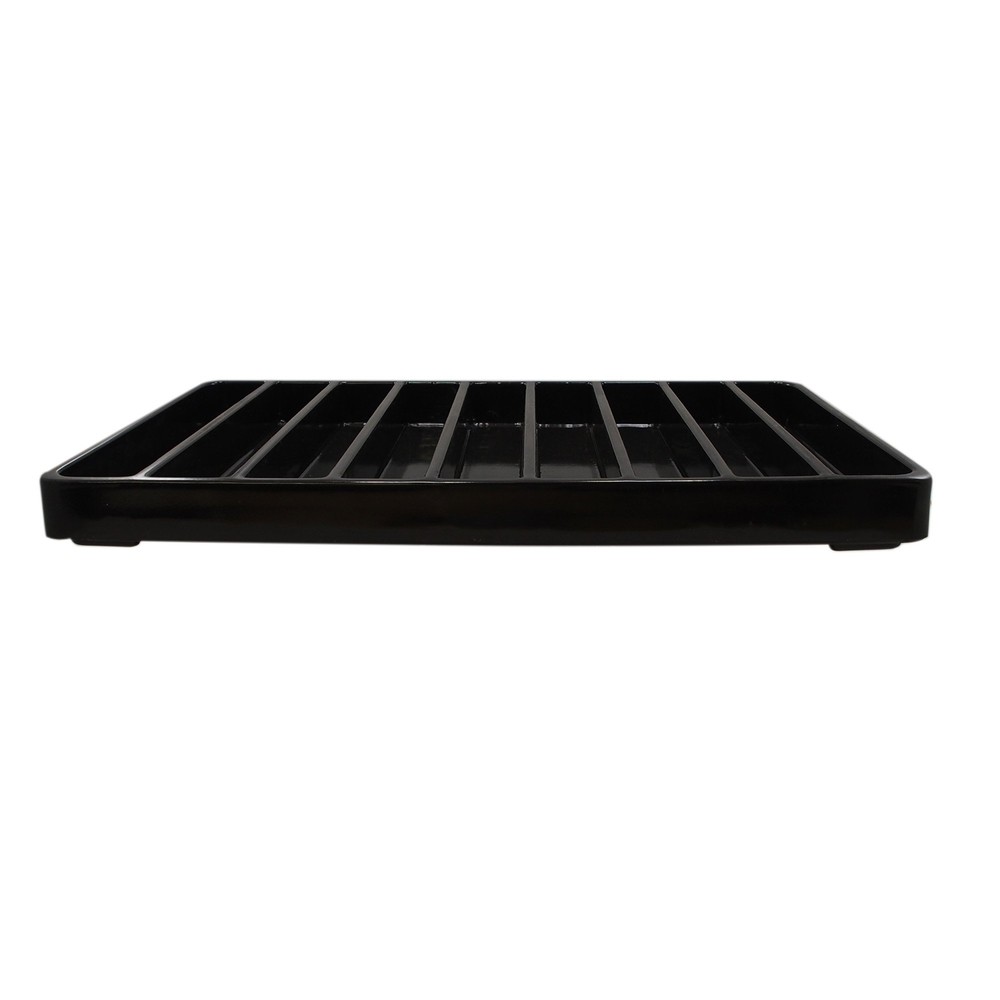 Heavy Duty Jet-Stone White or Black Stackable Plastic Compartment Tray