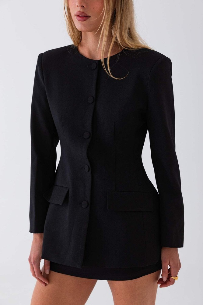 Roux Tailored Jacket - Black