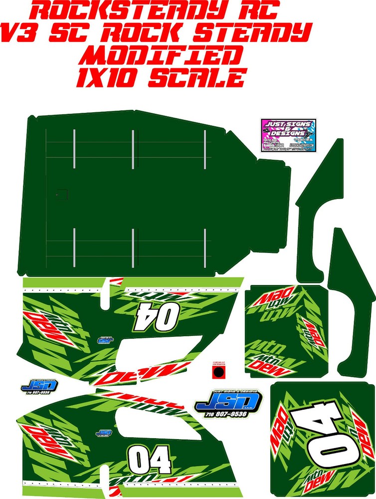 ROCKSTEADY MIDWEST MODIFIED SLASH DEWSKY THEME WRAP KIT