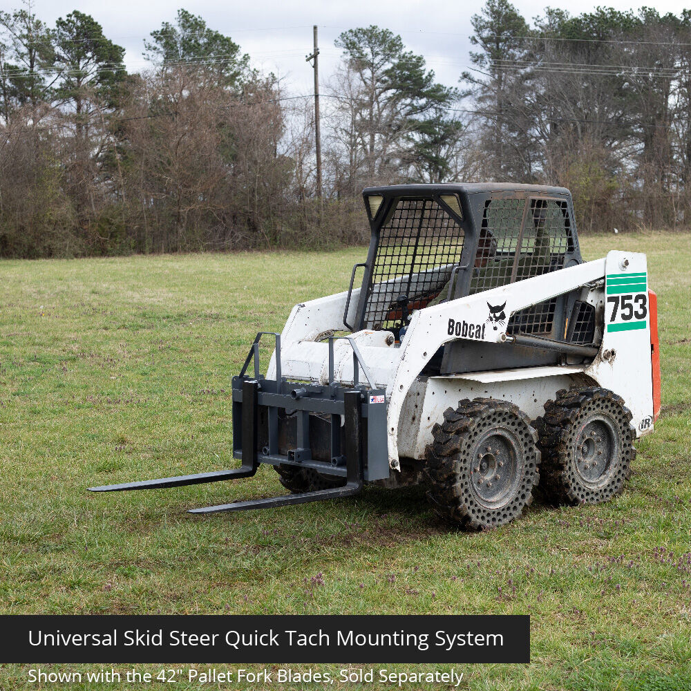 Titan Attachments UA USA Made Grey Step-Through Pallet Fork Frame Attachment