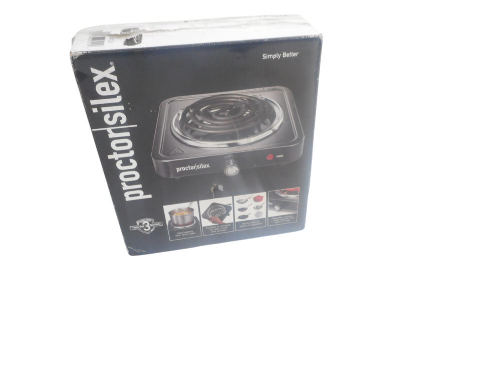 Proctor Silex Single Burner Cooktop Adjustable Temperature Portable Stainless...
