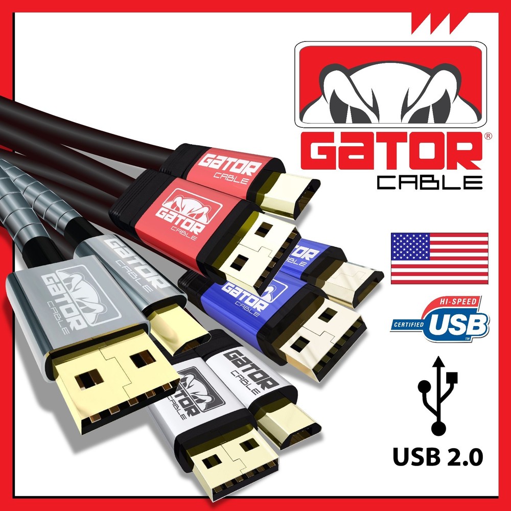 Micro USB Charger Cable Data Sync Powered For Samsung Android HTC LG Motorola