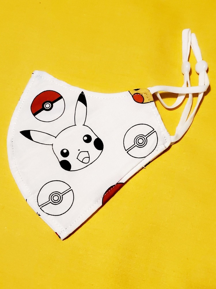 Kids Pikachu Adjustable Face Mask
