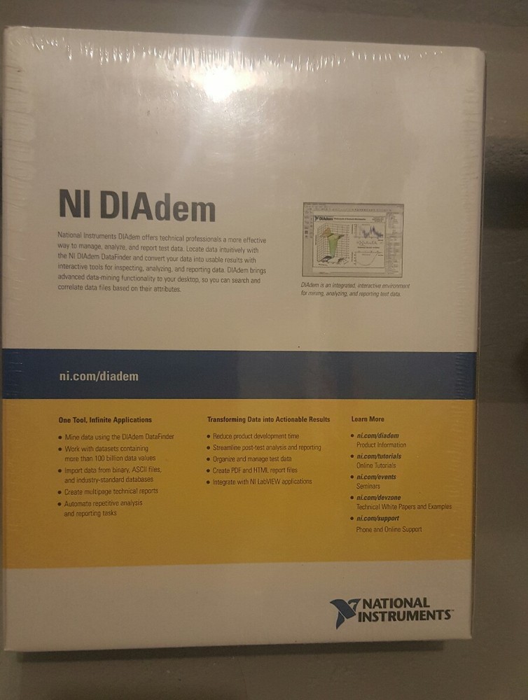 New sealed NI DIADEM Advanced Edition