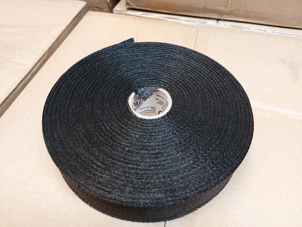 Cambridge Duct Strap Support Webbing 300' x 1.75" Black Polypropylene 440lb