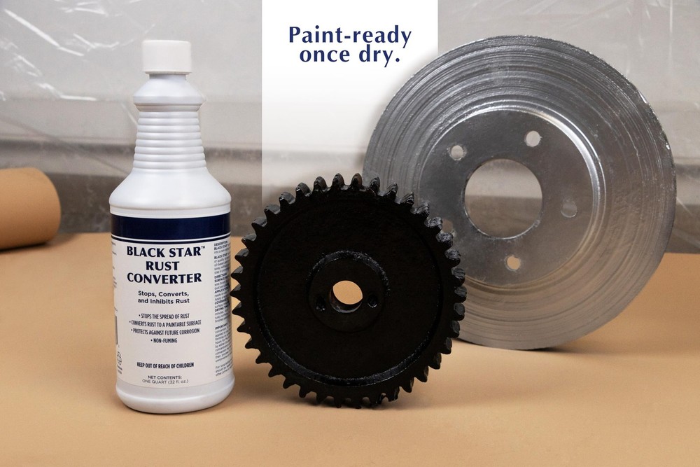 Rust Converter - Converts Rust on Any Steel Surface (1 Quart)