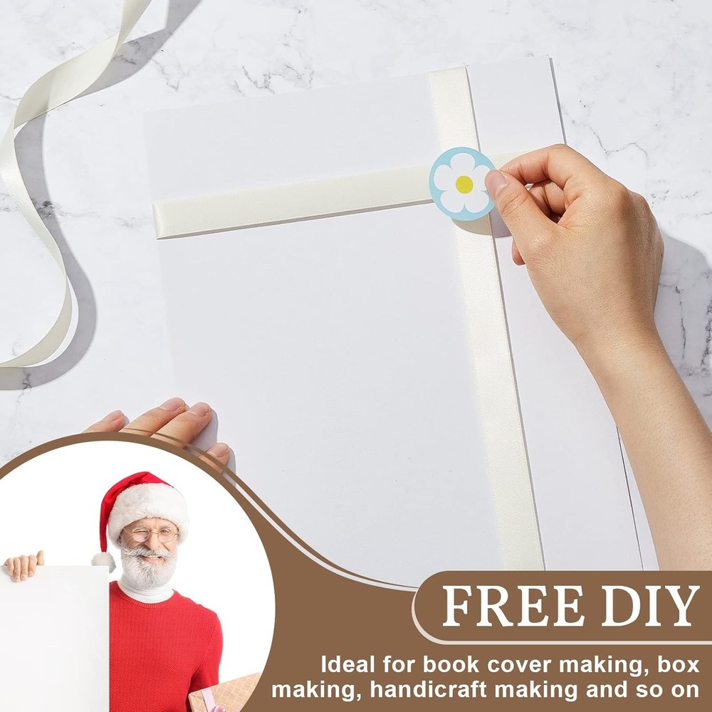 Versatile 20 Pcs Chipboard Sheets, White 11x8.5 Inch for Home & School Projects