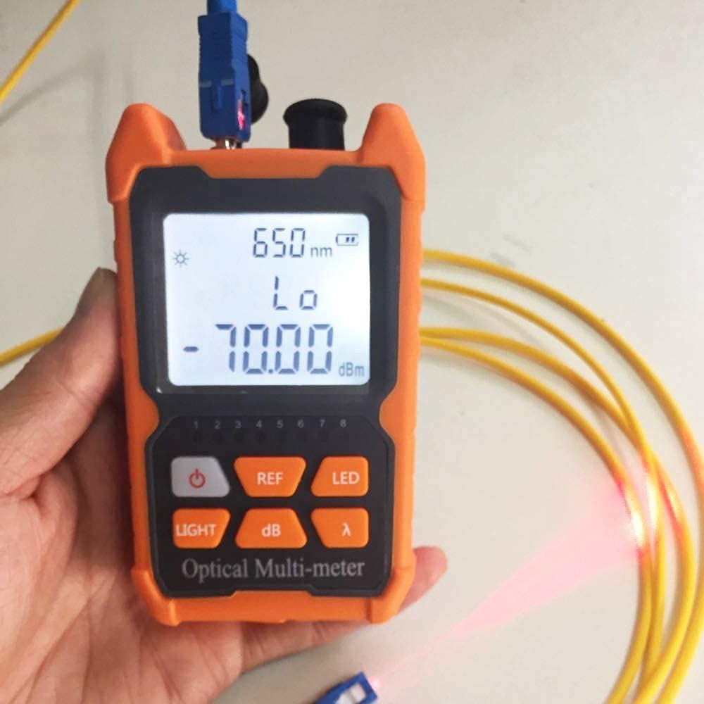 Professional Fiber Optic Power Meter with Backlight & Automatic Shutdown Feature