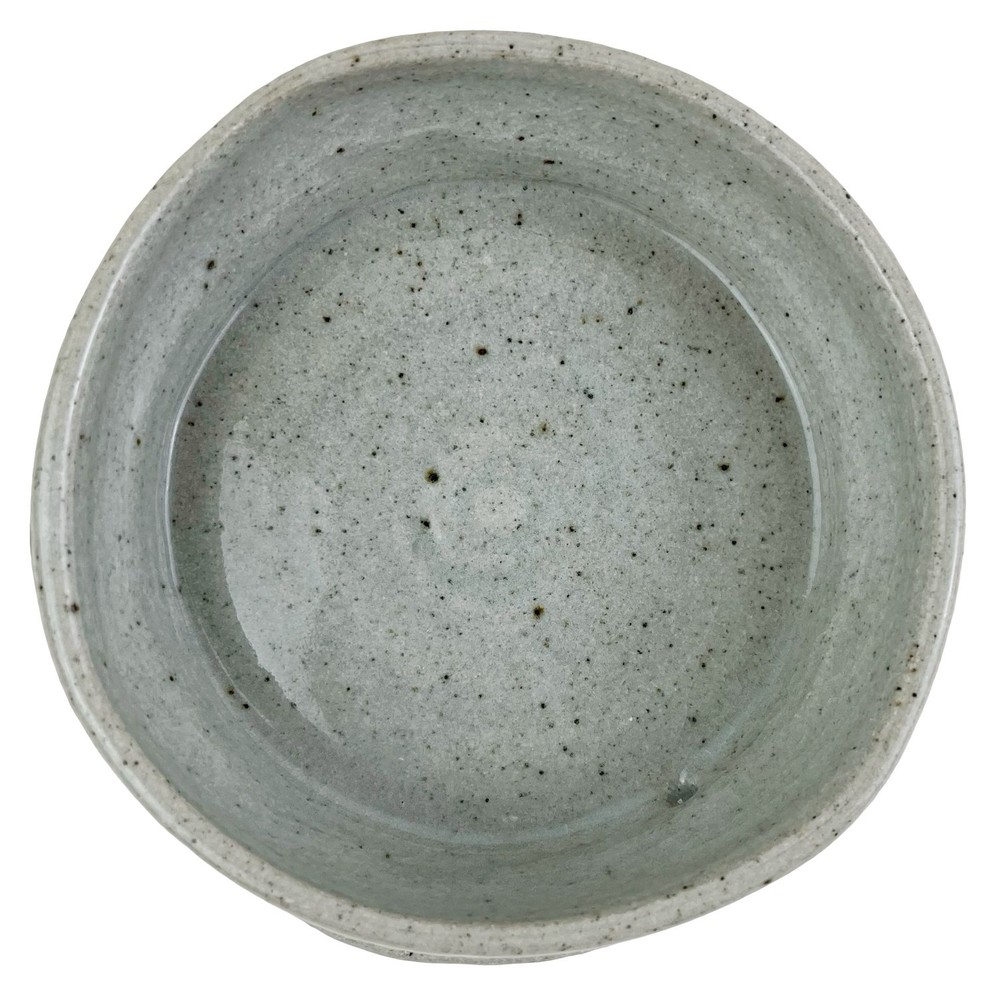 Studio Art Pottery Planter Drip Tray Plate Only Earthenware Leaf Vine Signed 6"