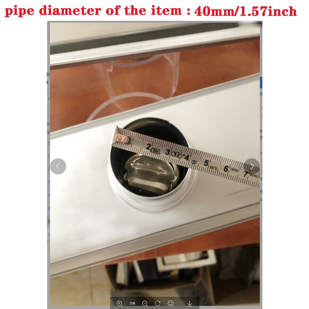 24" Linear Shower Drain Rectangular Trench Floor Drain 2-in-1 Tile Insert Cover