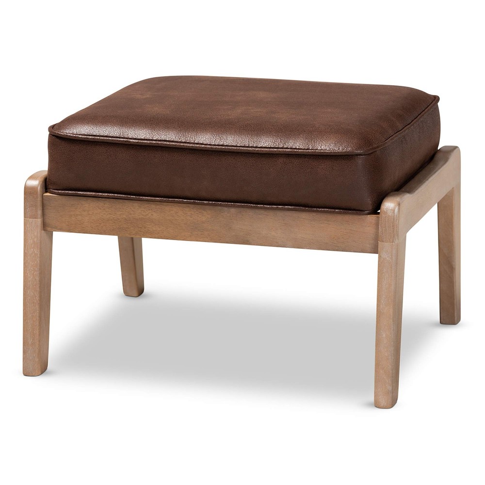Ottomans, Dark Brown/Antique Oak