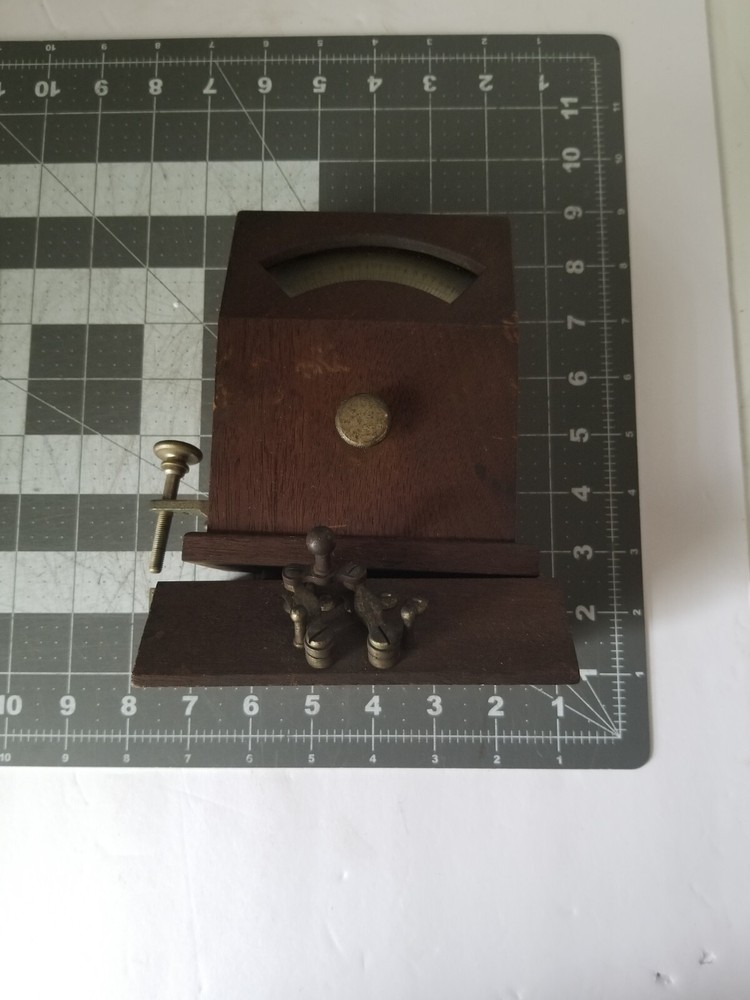 Antique Maker Unknown Galvanometer Telegraph Telephone Meter Steampunk