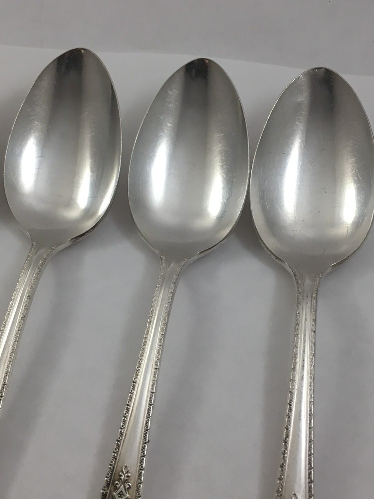 PEERLESS Silverplate ONEIDA BERKELEY 1929 Silverware 5 Teaspoons Flatware