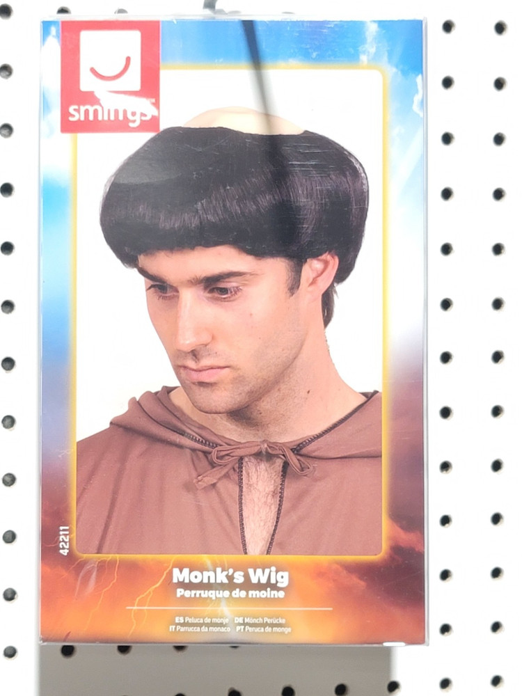 Smiffy Monks Black Wig