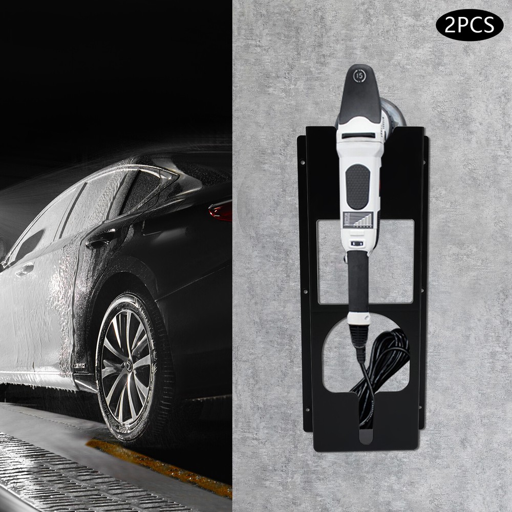 Polishing Machine Holder Wall Mount, 2 Pcs Set Buffer Polisher Rack