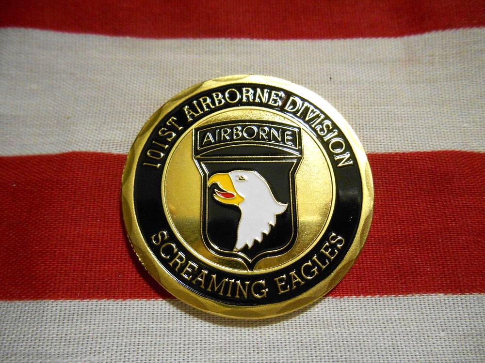 101ST AIRBORNE DIVISION SCREAMING EAGLES CHALLENGE COIN