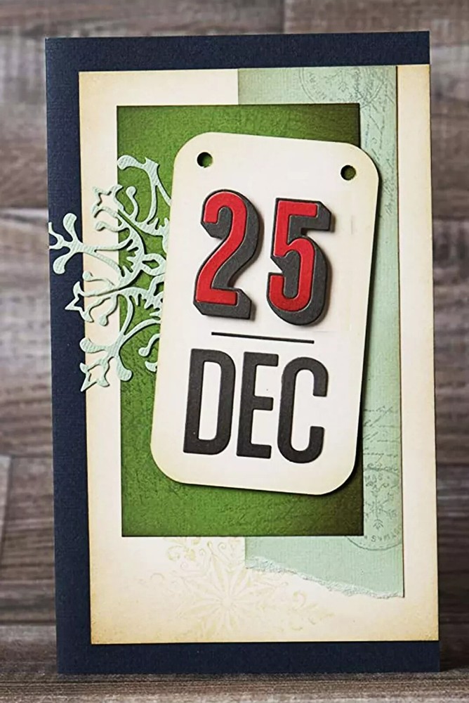 Sizzix Thinlits Tim Holtz Alphanumeric Shadow Numbers Cutting Dies 664808 New