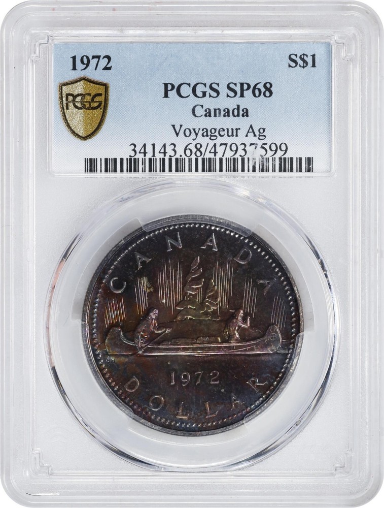 C268 Canada 1972 Silver dollar PCGS SP68 KM-64.2A