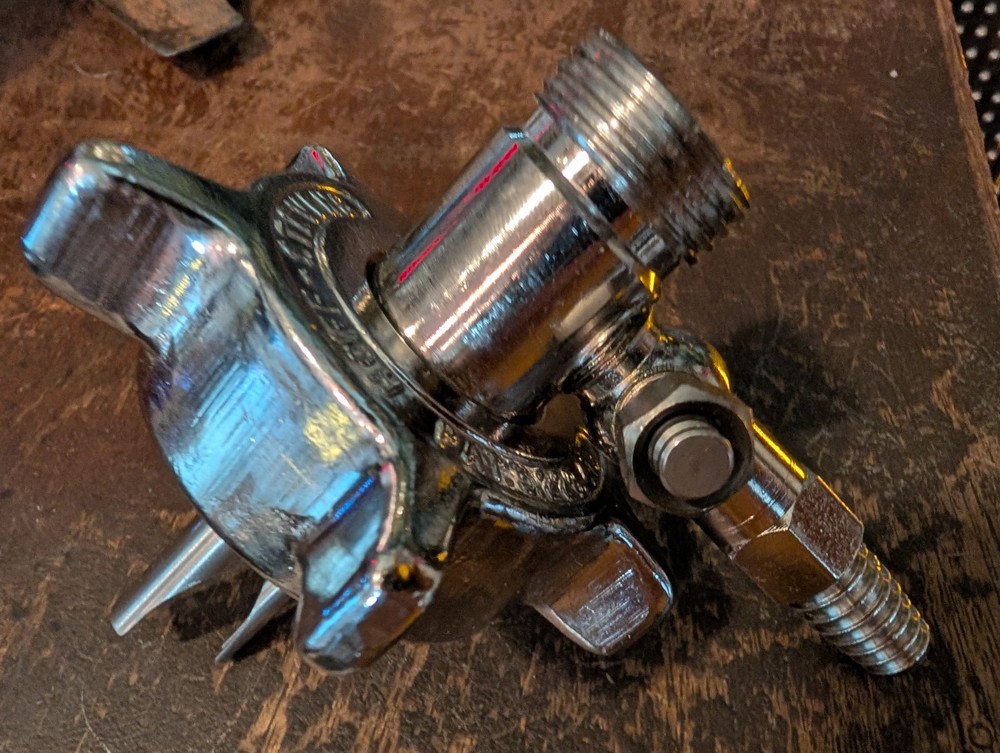 Twin Probe Keg Coupler Hoff Stevens Inc US PAT 3,228,413 NOS