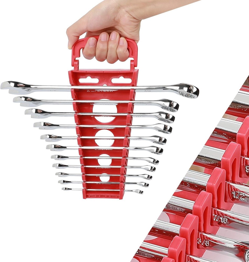 Duratech 11-Piece SAE Combination Wrench Set with Organizer