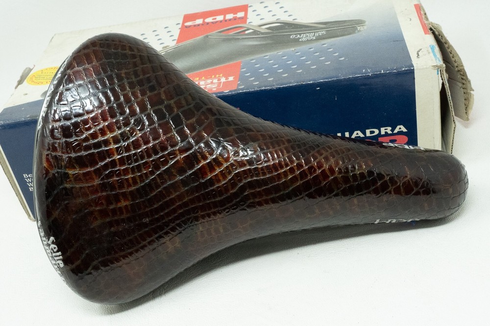 NOS SAN MARCO SQUADRA HDP LADY python leather VINTAGE RACING SADDLE SEAT OLD