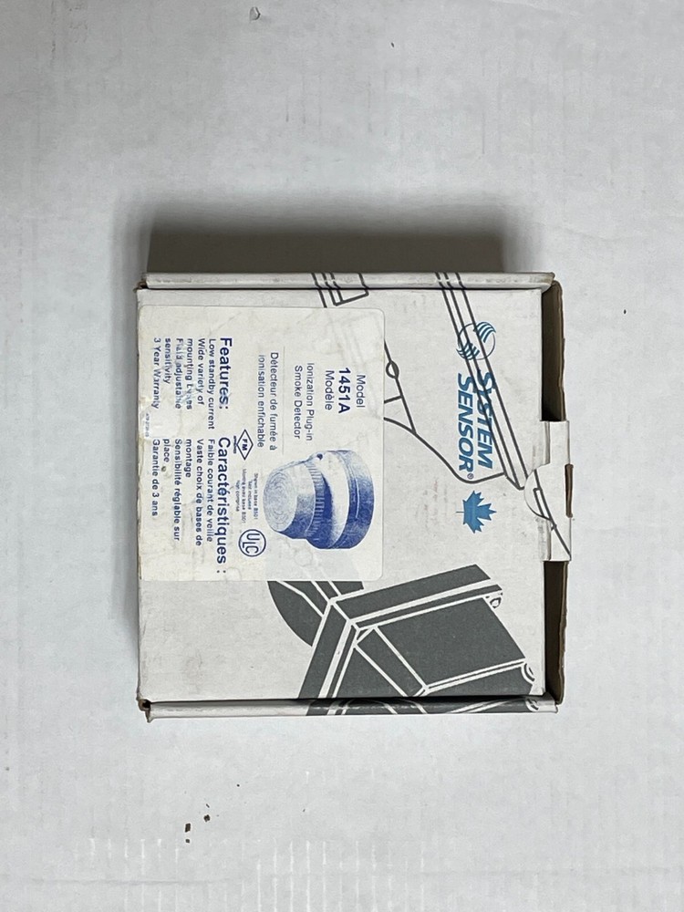 System Sensor 1451A Ionization Smoke Detector, White