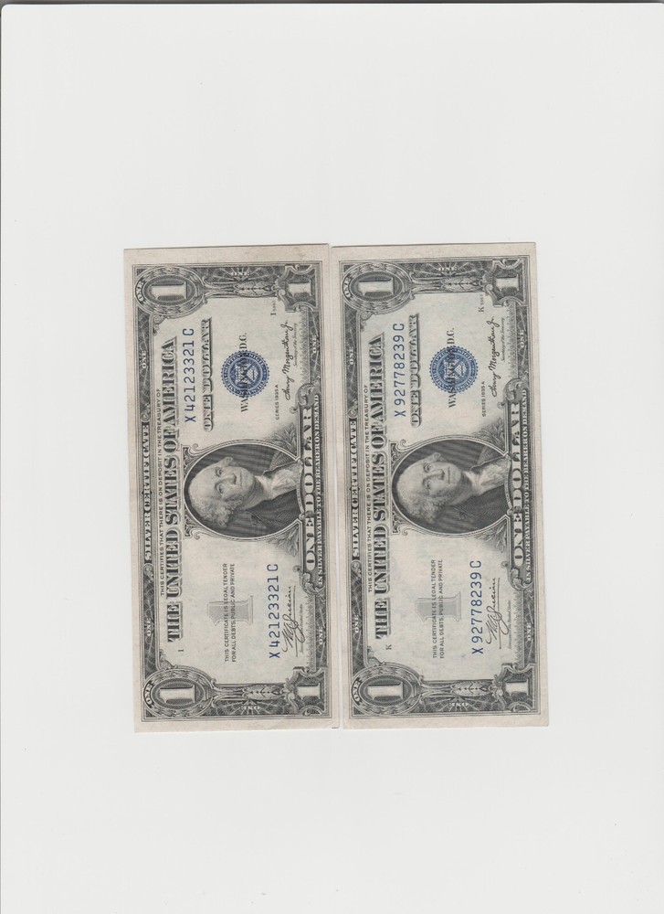 2 1935 Series-A Notes-With no Moto lightly circulated